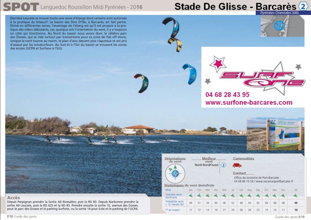 GUIDE DES SPOTS KITE KLR 2016