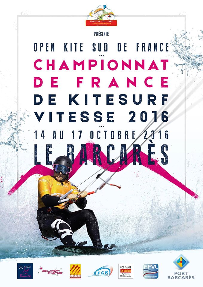 OPEN KITE SUD DE FRANCE | 14-17 OCTOBRE 2016 port Barcarès | CHAMPIONNAT DE FRANCE DE KITESURF SPEED